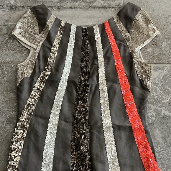 All Saints Aztec Dazzle Spitalfields Sequin Dress Size 10 - Picture 5 of 12